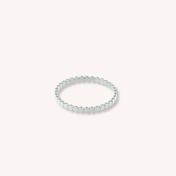 925 Sterling Silver Dot Band Stacking Ring