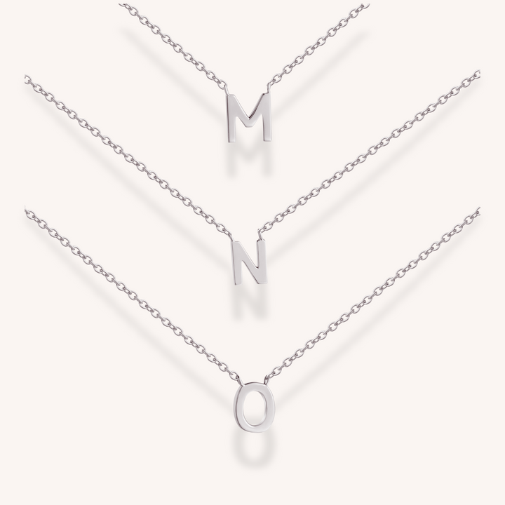 925 Sterling Silver Letter Necklace