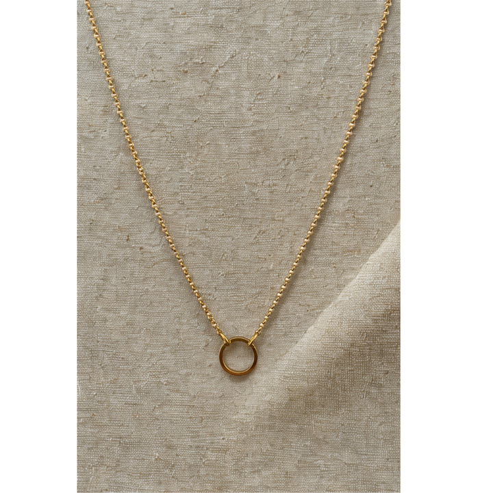 18K Gold CharmEdit Necklace with Customisable Front Link