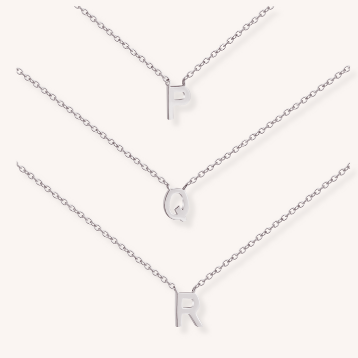 925 Sterling Silver Letter Necklace