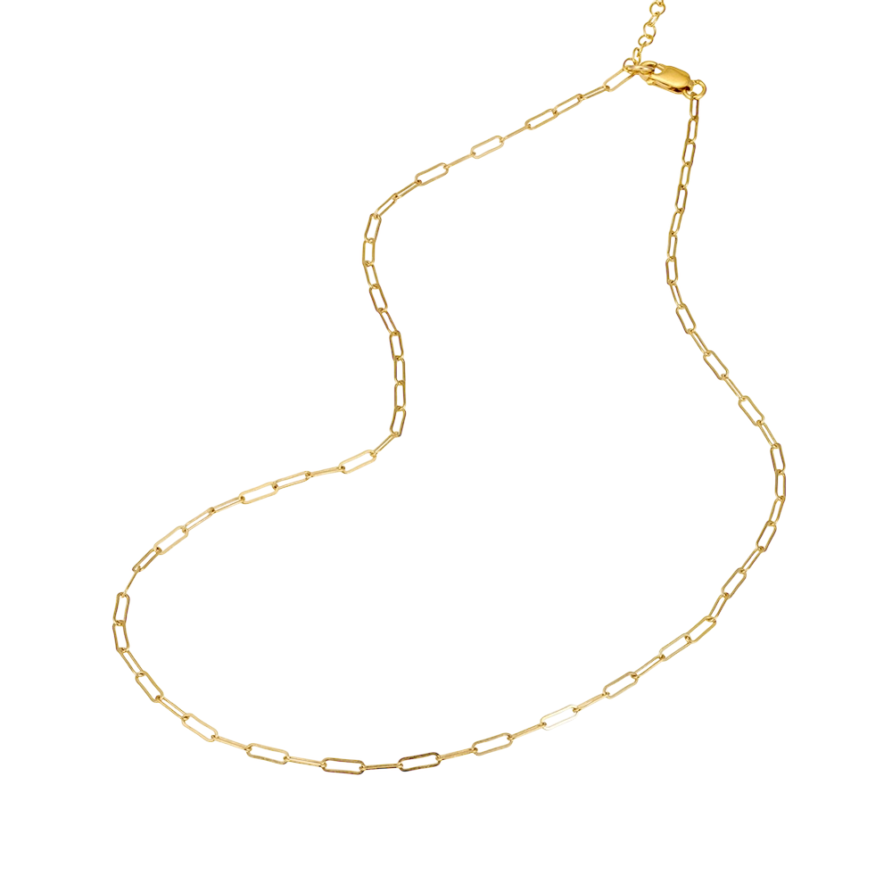 14K Gold Filled Paperclip Necklace