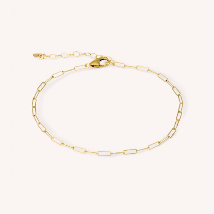 14K Gold Filled Paperclip Bracelet