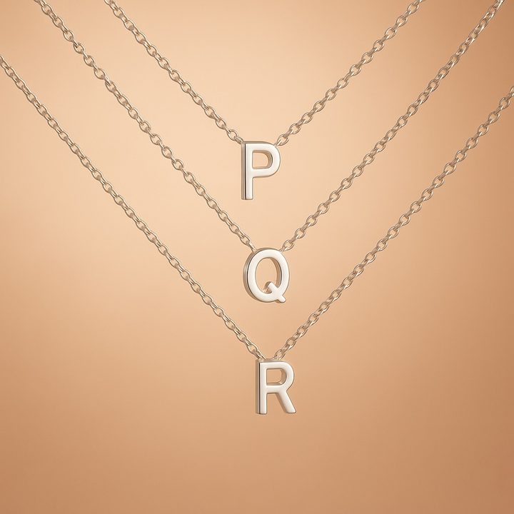 925 Sterling Silver Letter Necklace