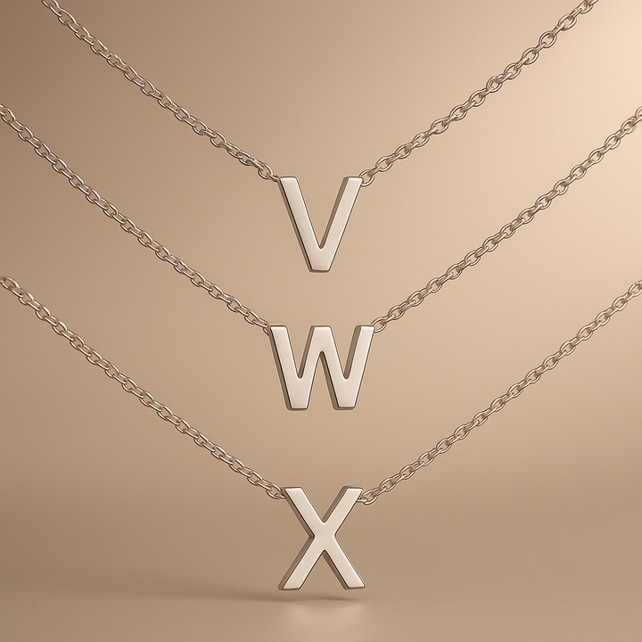 925 Sterling Silver Letter Necklace