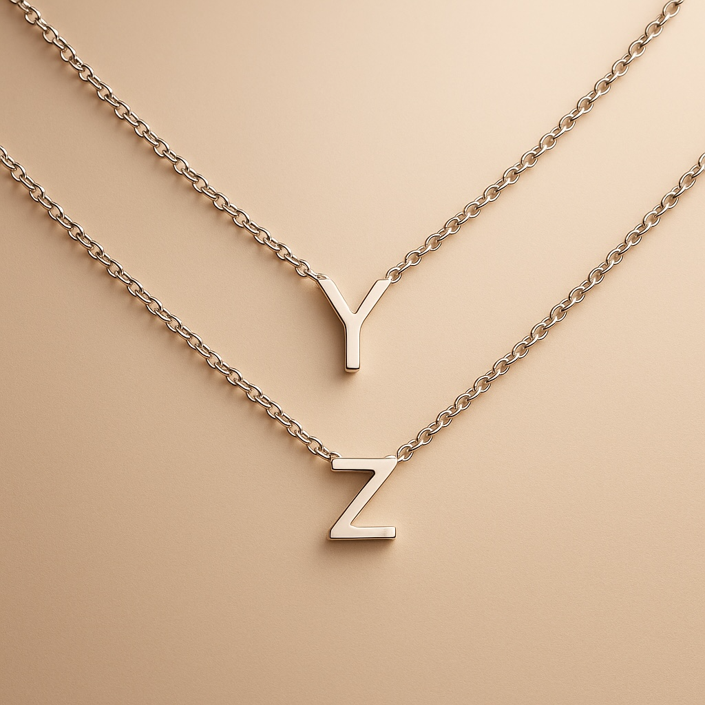 925 Sterling Silver Letter Necklace
