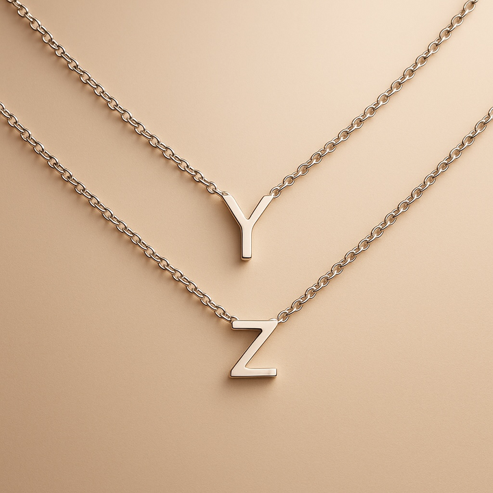 925 Sterling Silver Letter Necklace