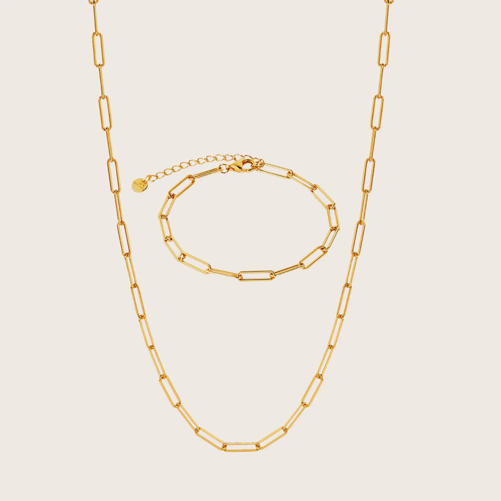 18K Gold Vermeil Rebekka Paperclip Necklace