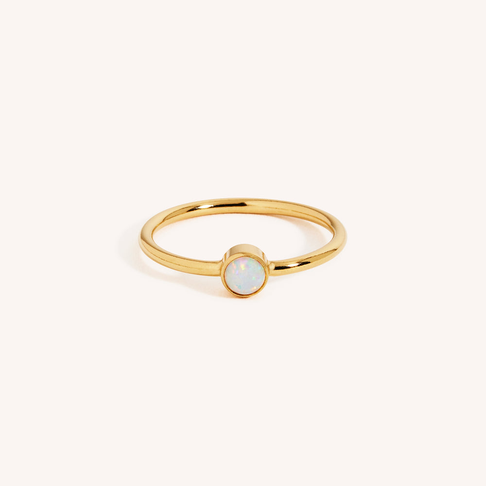 14K Gold Filled Opal Stacking Ring