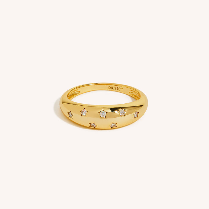 18K White Gold Margot Moissanite Diamond Ring