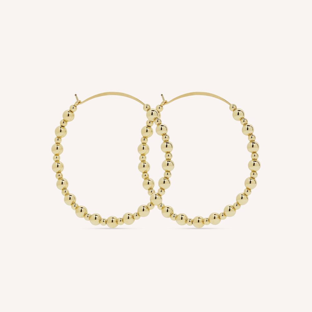 14K Gold Filled Arjeta Hoop Earrings