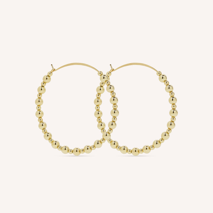 14K Gold Filled Arjeta Hoop Earrings