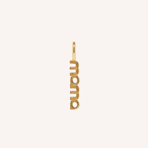 18K Gold Plated Mama Pendant