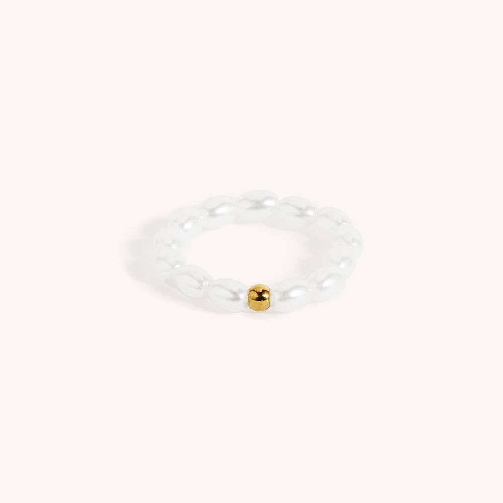 Beaded Freshwater Pearl Ring