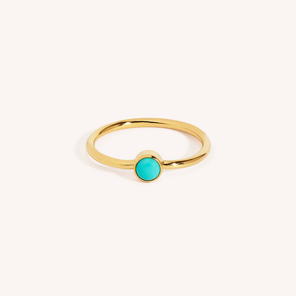14K Gold Filled Turquoise Stacking Ring
