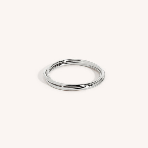925 Sterling Silver Interlocking Rings
