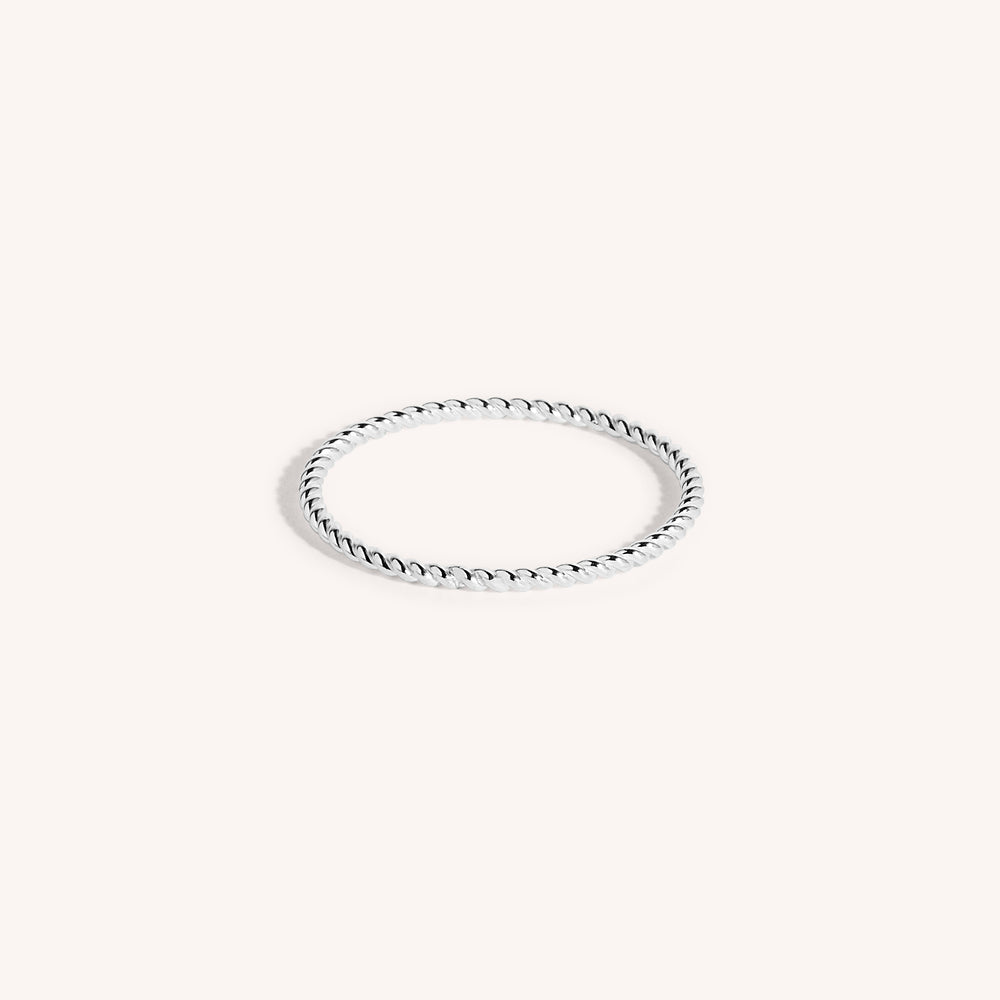925 Sterling Silver Twist Stacking Ring