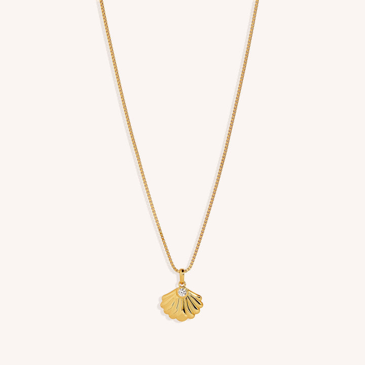 18K Gold Vermeil Margalo Oyster - Shaped Pendant Necklace