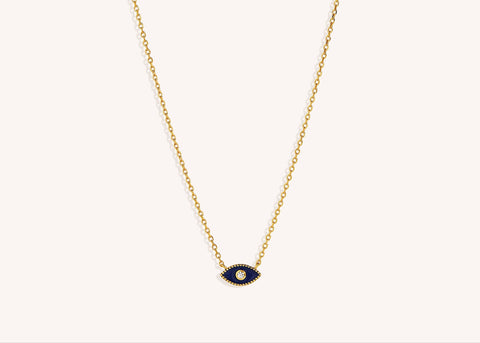 18K Gold Vermeil Jacalin Evil Eye Necklace