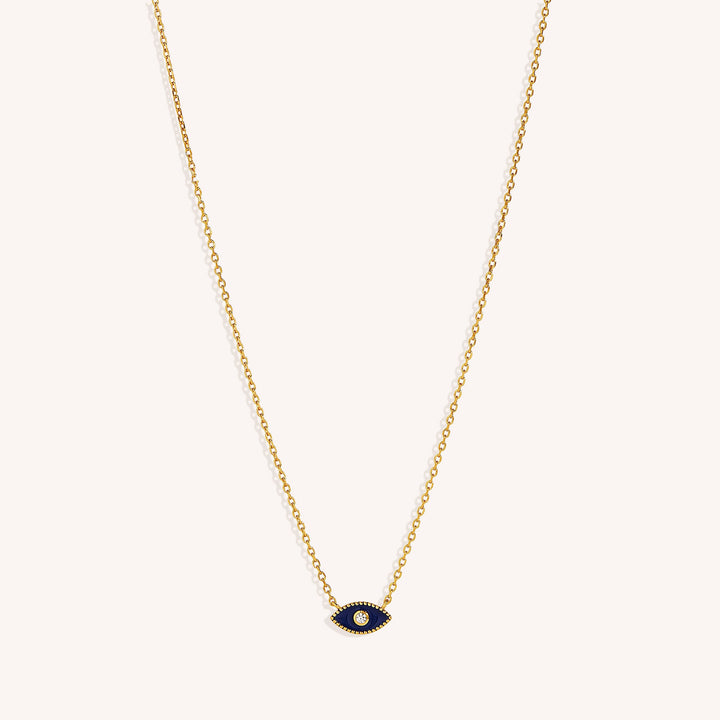 18K Gold Vermeil Jacalin Evil Eye Necklace