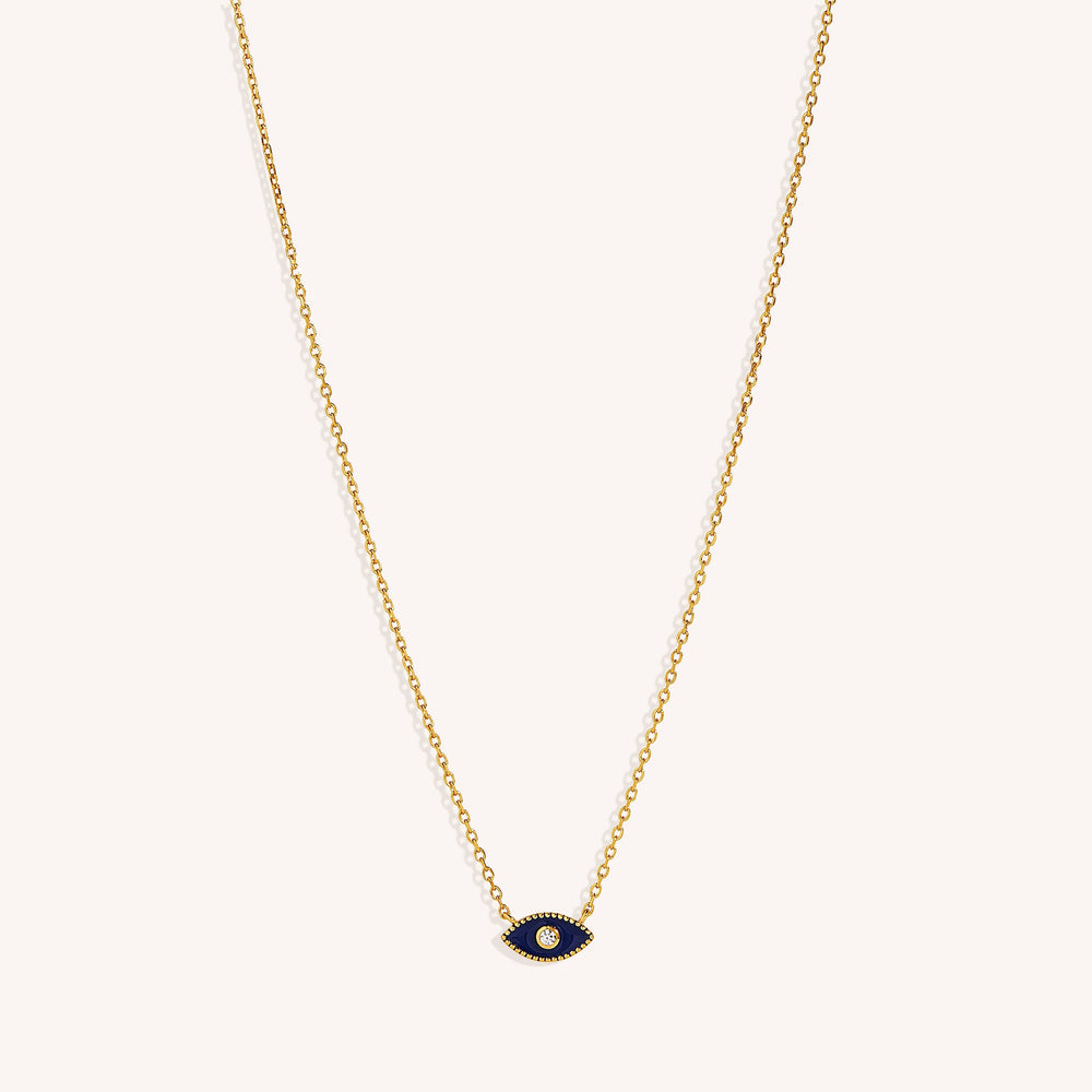 18K Gold Vermeil Jacalin Evil Eye Necklace