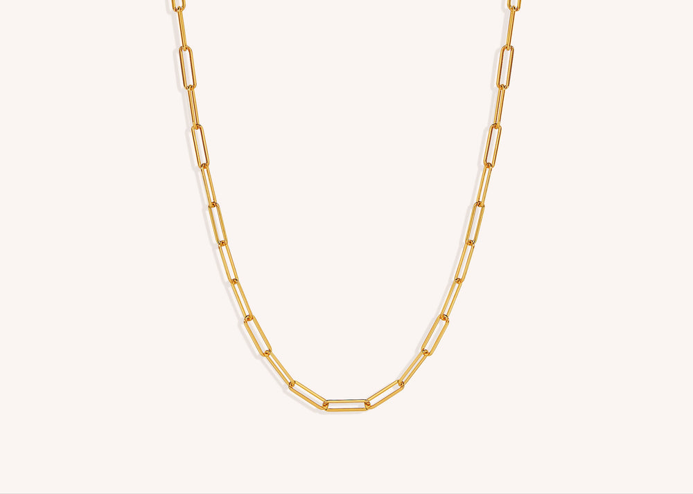 18K Gold Vermeil Rebekka Paperclip Necklace