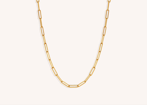18K Gold Vermeil Rebekka Paperclip Necklace