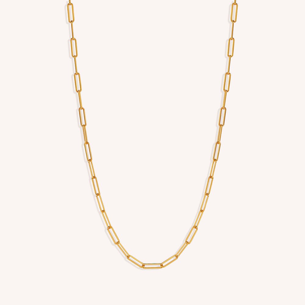 18K Gold Vermeil Rebekka Paperclip Necklace