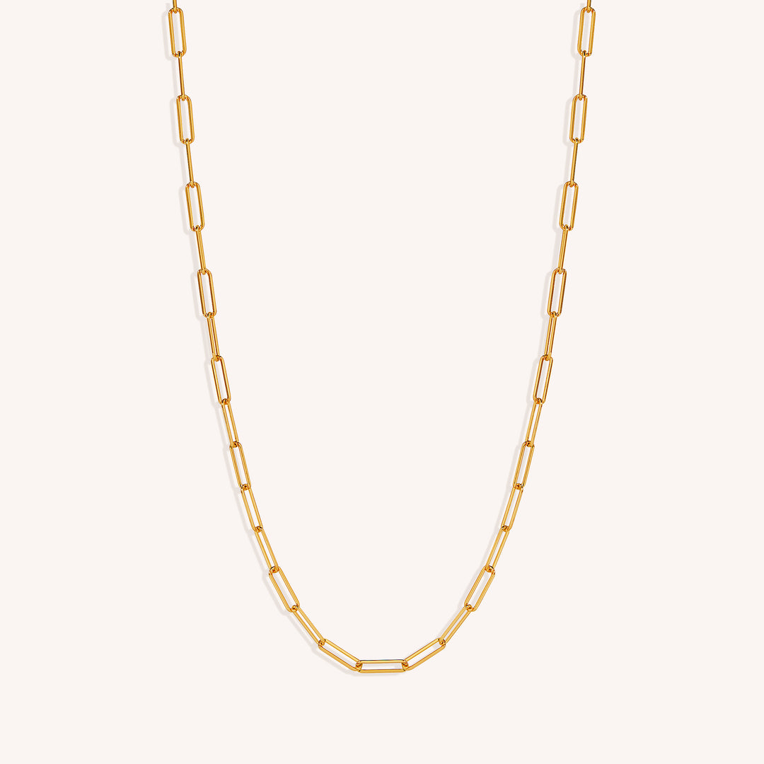18K Gold Vermeil Rebekka Paperclip Necklace