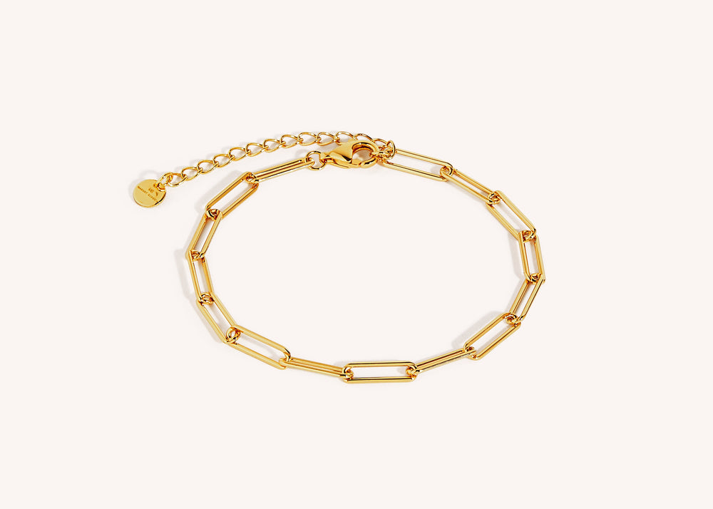 18K Gold Vermeil Rebekka Paperclip Bracelet