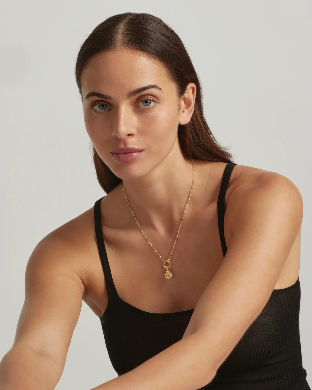 14K Gold Vermeil Oyster Shell of Nerida Pendant