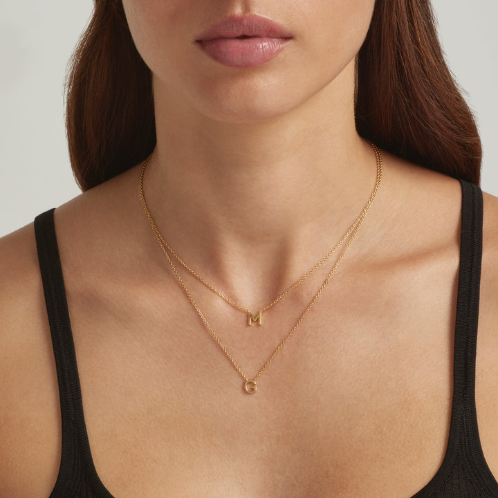18K Gold Plated Letter Necklace