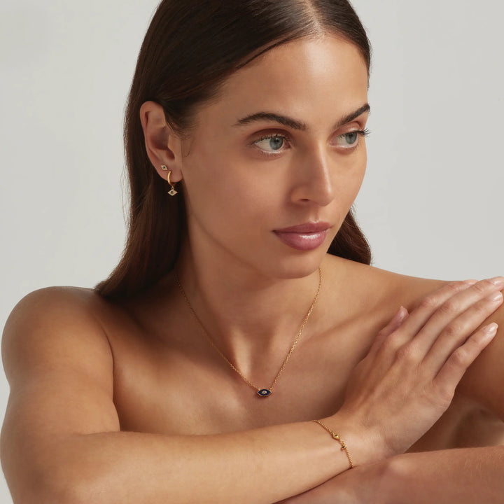 18K Gold Vermeil Jacalin Evil Eye Ring