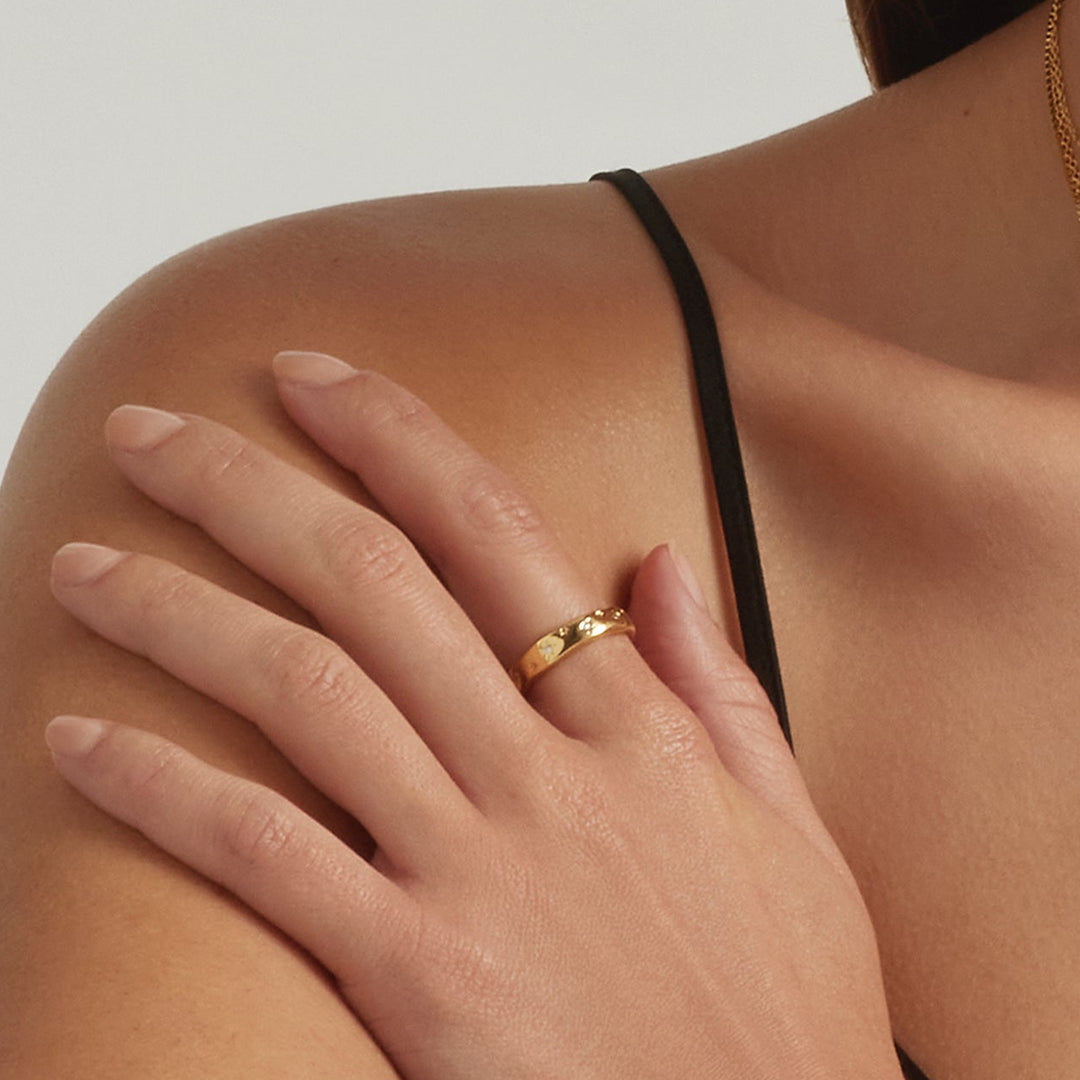 18K Gold Vermeil Stargazing Ring