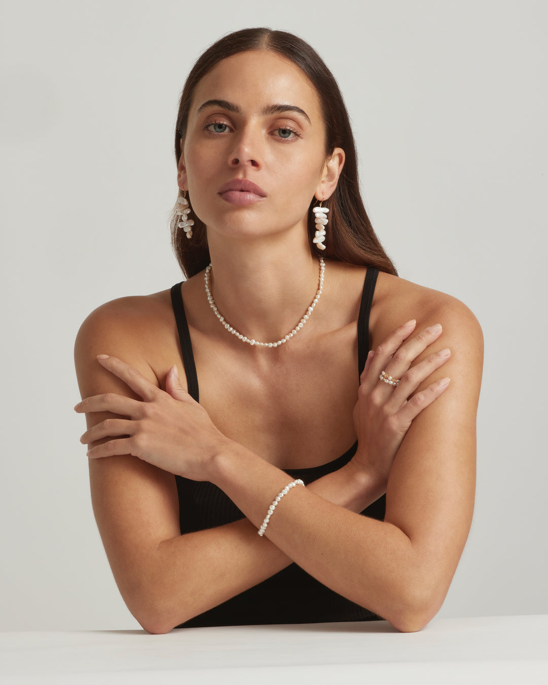 14K Gold Filled Lachelle Baroque Pearl Bracelet