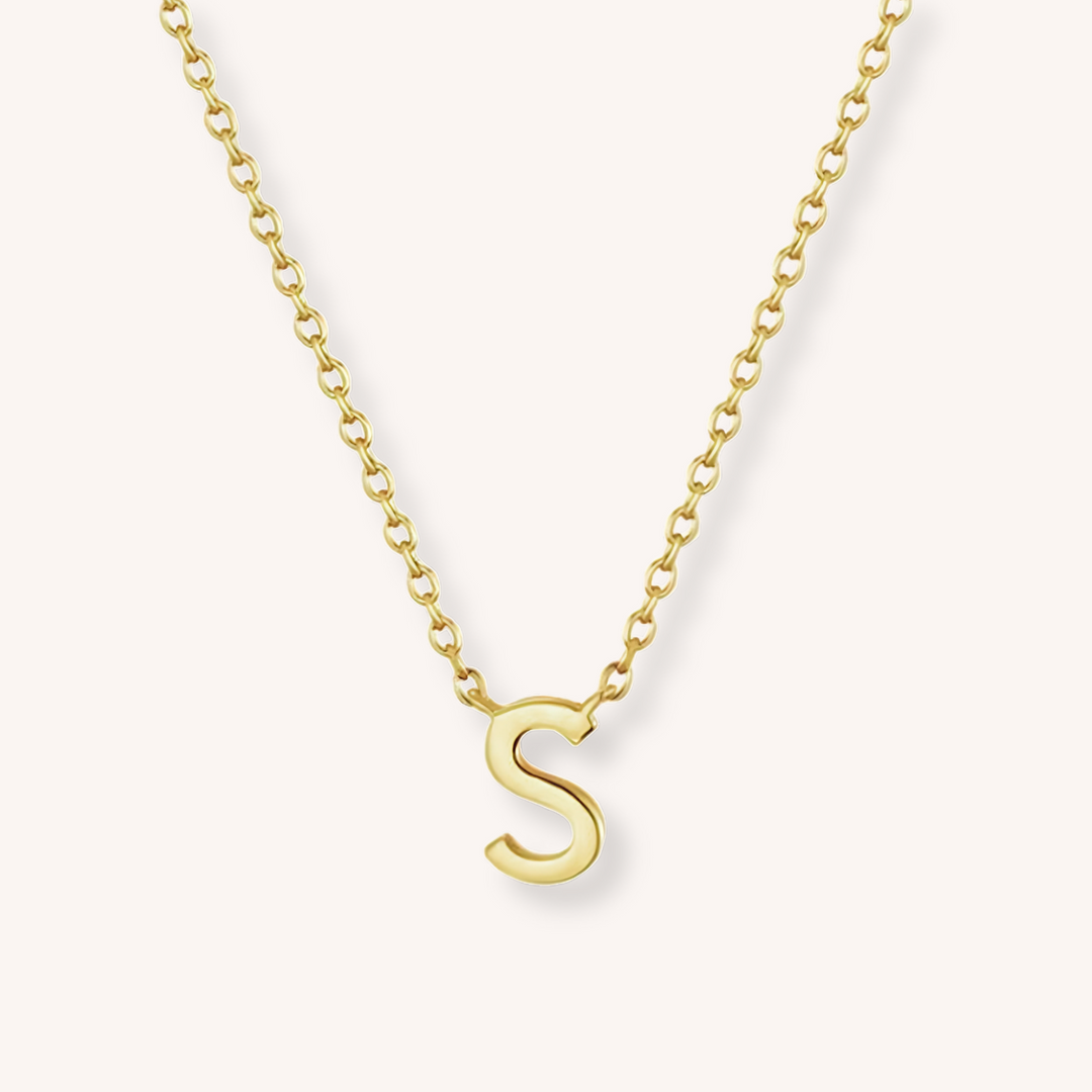 18K Gold  Letter Necklace