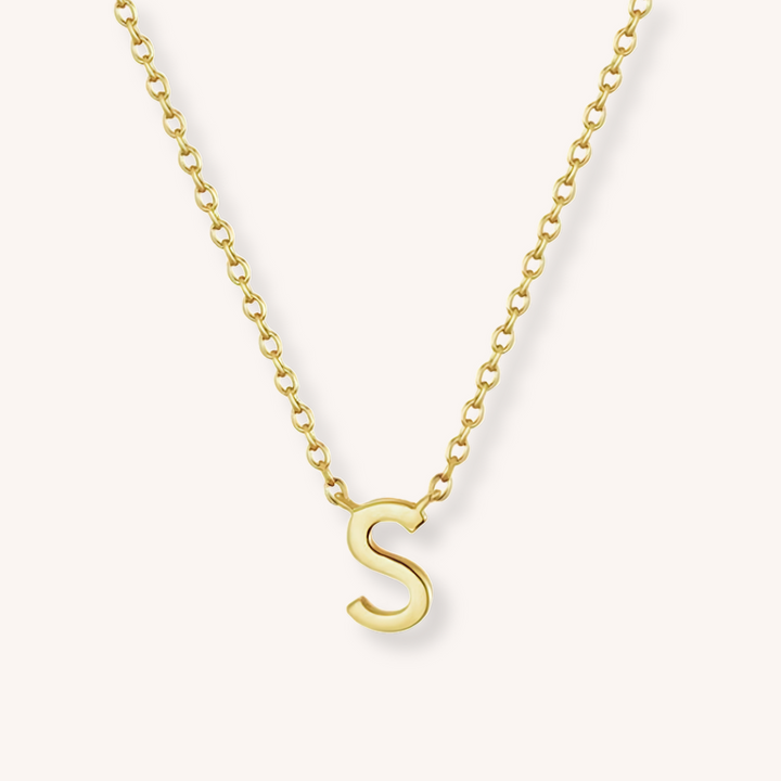 18K Gold  Letter Necklace