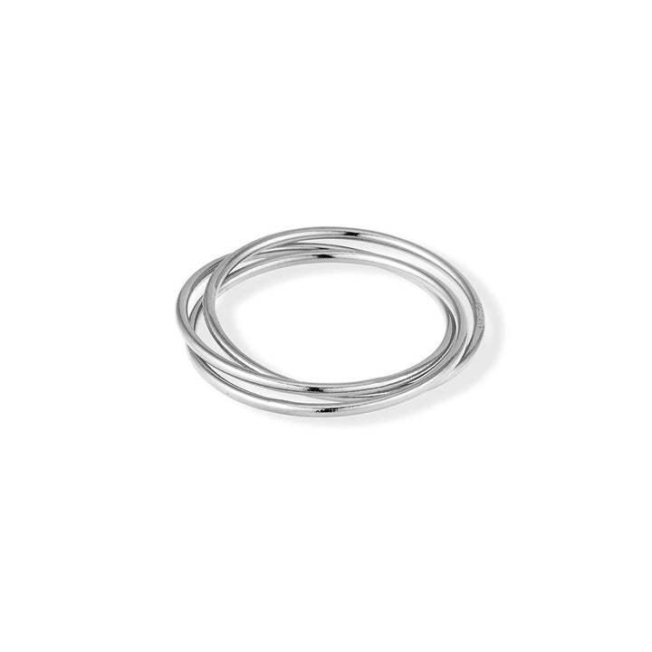 925 Sterling Silver Interlocking Rings