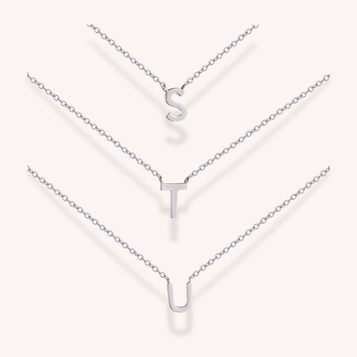 925 Sterling Silver Letter Necklace