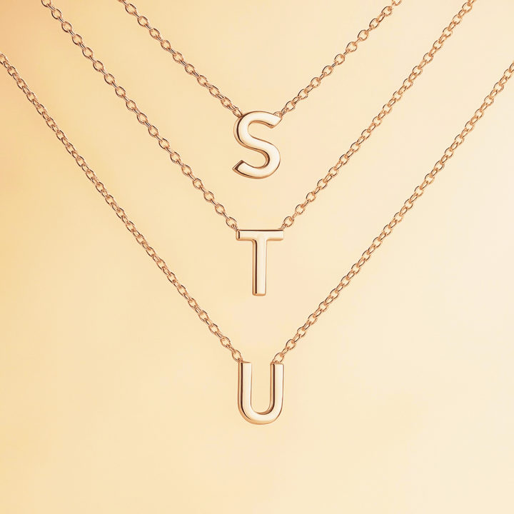18K Gold  Letter Necklace
