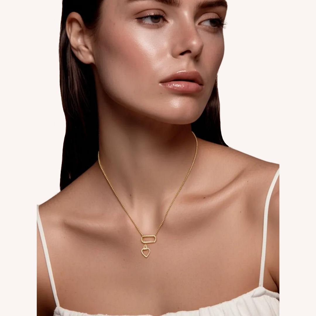18K Gold CharmEdit Necklace with Customisable Front Link