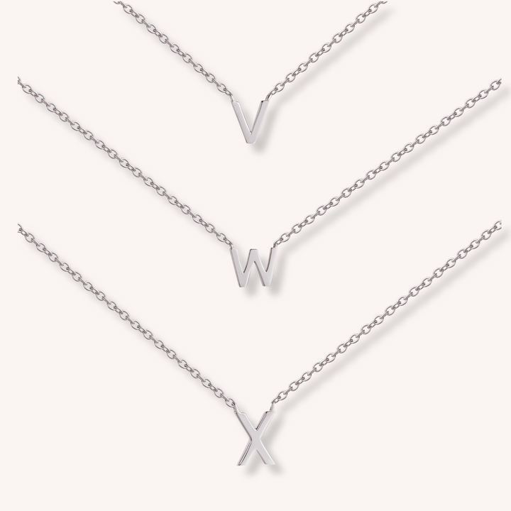 925 Sterling Silver Letter Necklace