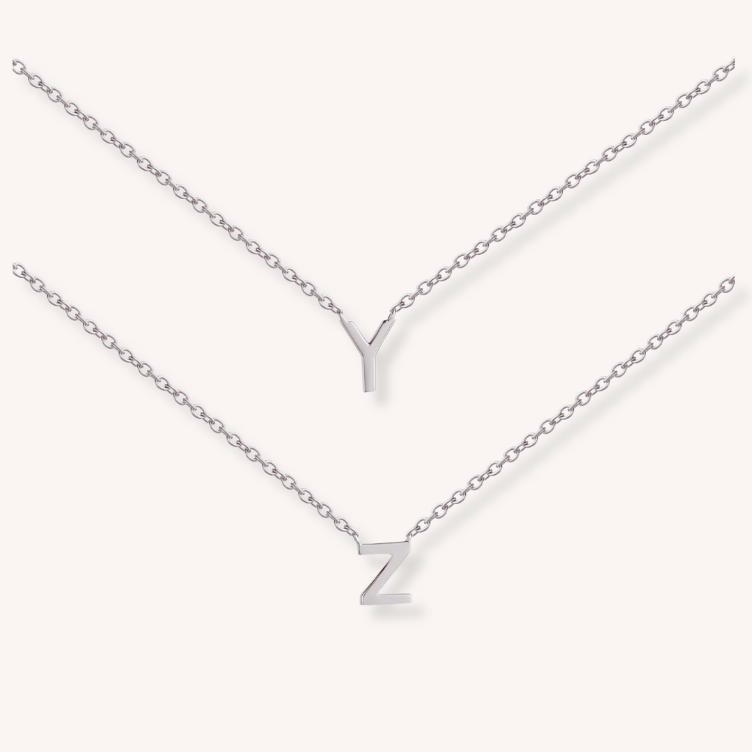 925 Sterling Silver Letter Necklace