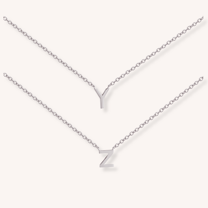 925 Sterling Silver Letter Necklace