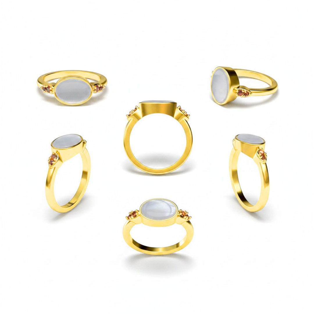 Alba Ring – 18K Gold Vermeil