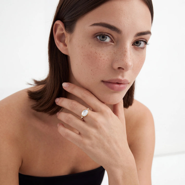 Alba Ring – 18K Gold Vermeil