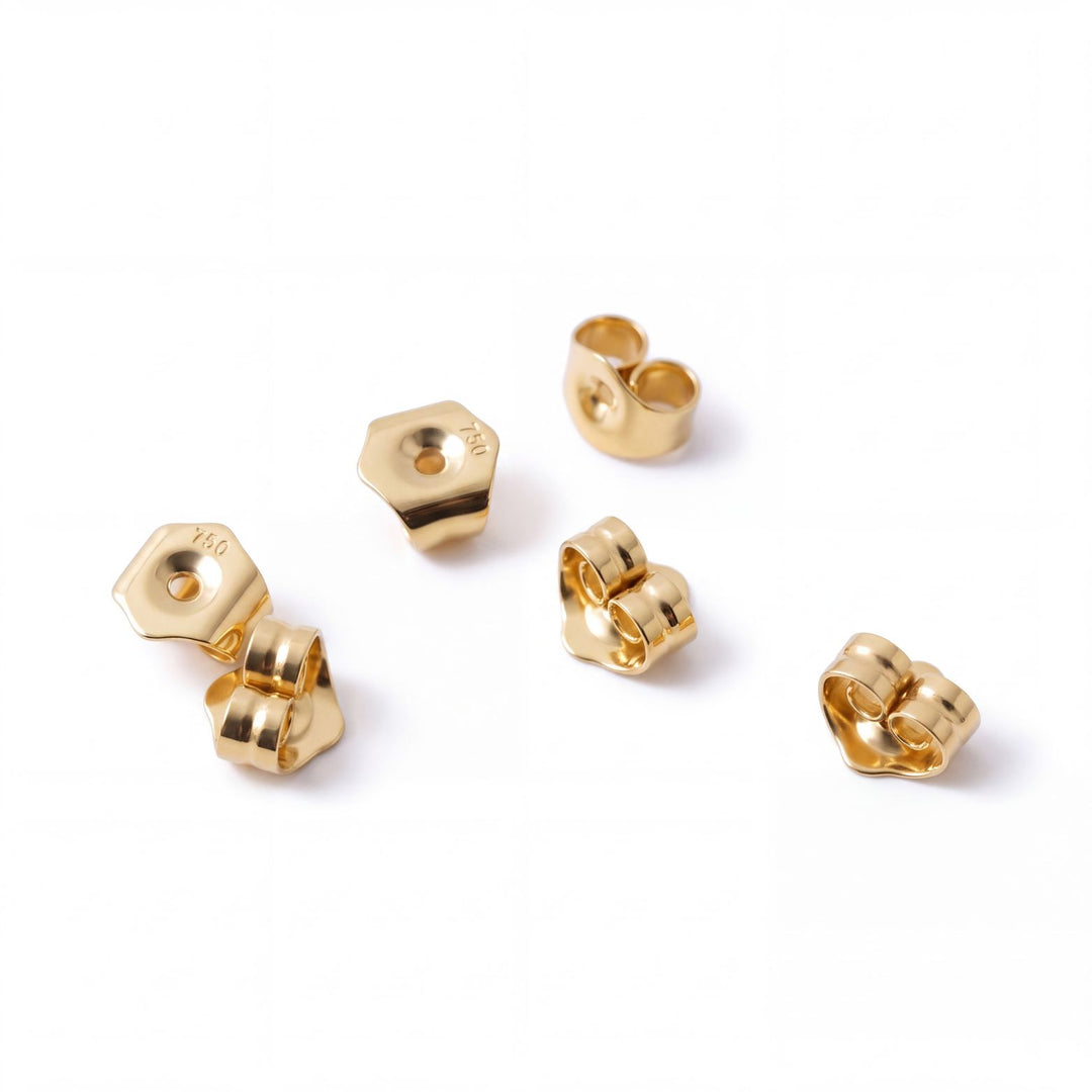 Aurelia Petite Gold Ball Studs - 18K Solid Gold