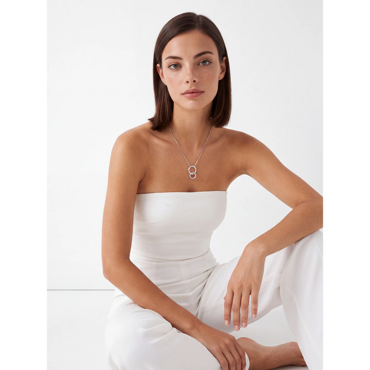 Bond Necklace – Rhodium Plated over 925 Sterling Silver