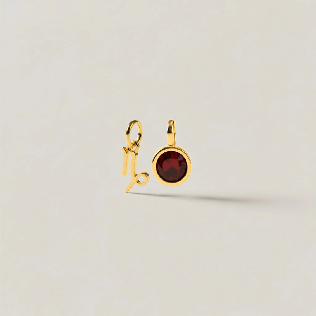 Capricorn Celestial Pair – 18K Gold Plated over Sterling Silver