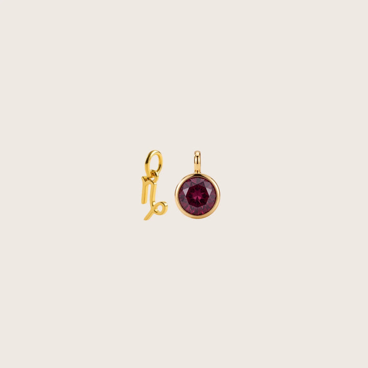 Capricorn Celestial Pair – 18K Gold Plated over Sterling Silver