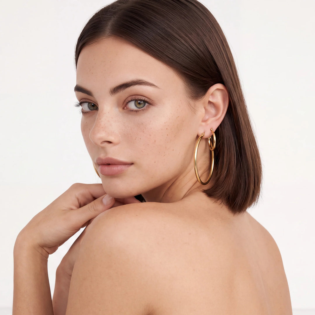 Carmela Hoop Earrings – 14K Gold Filled
